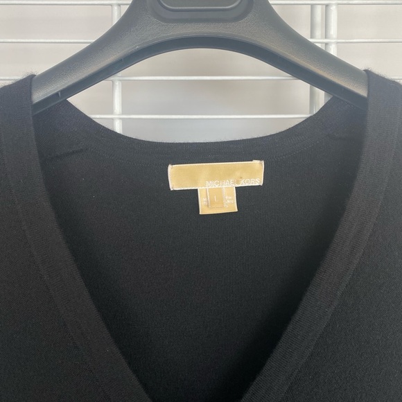 Michael Kors Black Cardigan Large - Picture 2 of 10